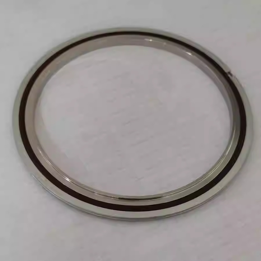 ISO 304316L stainless steel vacuum center support - fluororubber ring - aluminum outer ring 320 400 500